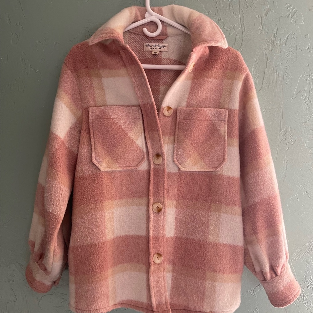Checkered flannel Jacket - Shacket 

Miss Selfridge Pink and Cream
